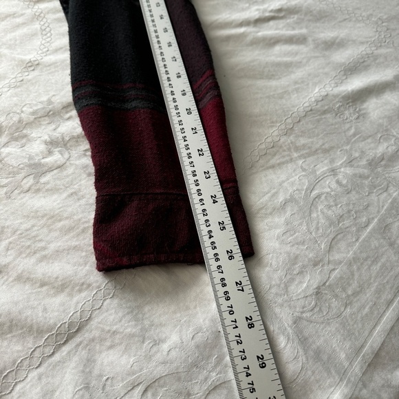 Burnside Men's Wine Plaid Long Sleeve Flannel Button Up Shirt‎ Size X-Large - Picture 11 of 14